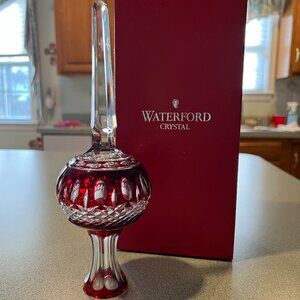 Waterford Crystal Red Decorative Piece